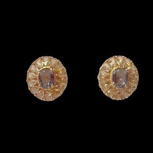 18K Gold Plated 4A Zircon Earrings